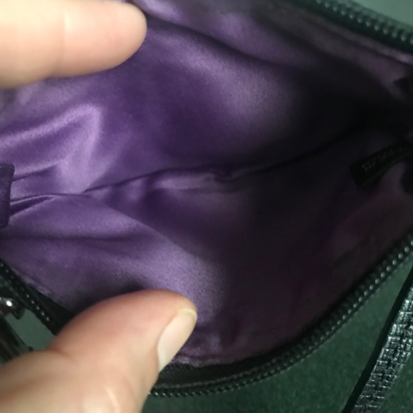 Coach Black Canvas Leather Wristlet - Picture 9 of 16